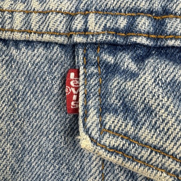 VTG 80s Levi's Mens L Type III Trucker Jacket Aztec Blanket Lined USA Made 70417 - Picture 10 of 14